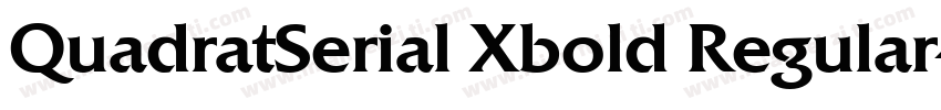 QuadratSerial Xbold Regular字体转换